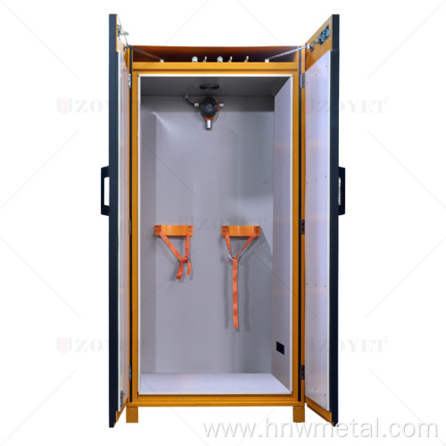 Explosion-proof gas cylinder cabinets used in labs